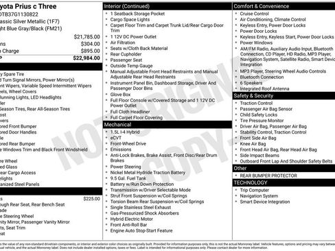 Used 2016 Toyota Prius C Three image 5