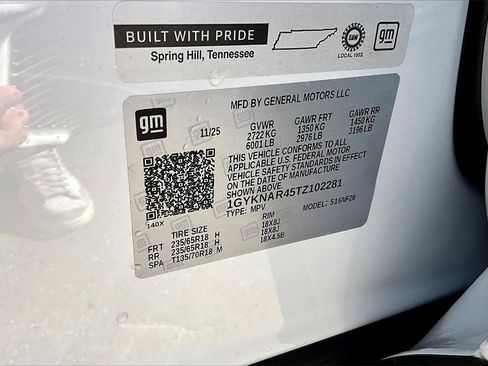 New 2026 Cadillac XT5 Luxury w/ LPO, Floor Liner Package image 13