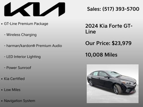Used 2024 Kia Forte GT-Line w/ GT-Line Premium Package FWD image 7
