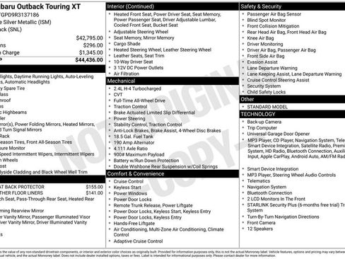 Used 2024 Subaru Outback Touring XT AWD/4WD image 3