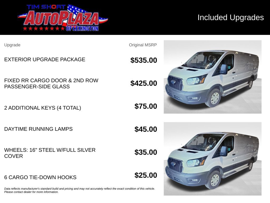 Used 2024 Ford Transit 250 Low Roof w/ Exterior Upgrade Package RWD image 13