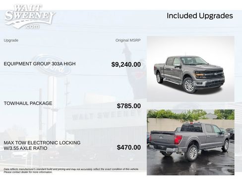Certified 2024 Ford F150 XLT w/ Equipment Group 303A High AWD/4WD image 12