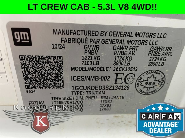Used 2025 Chevrolet Silverado 1500 LT w/ Work Truck Package AWD/4WD image 26
