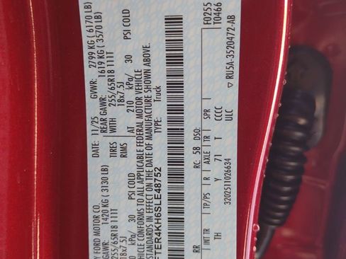 New 2025 Ford Ranger Lariat w/ Black Appearance Package image 36