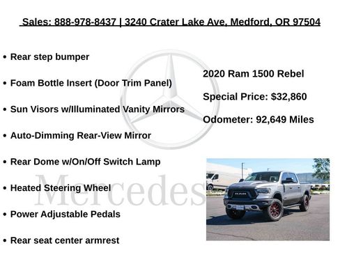 Used 2020 RAM 1500 Rebel w/ Rebel Level 1 Equipment Group AWD/4WD image 30