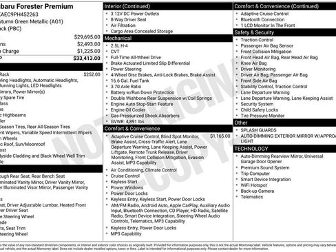 Certified 2023 Subaru Forester Premium AWD/4WD image 8