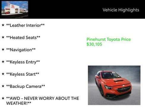 Used 2024 Subaru WRX Premium image 13