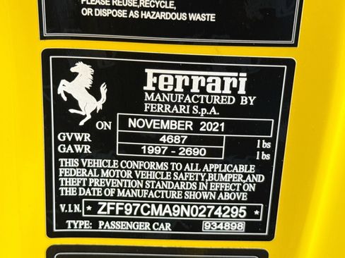 Certified 2022 Ferrari 812 GTS RWD image 27
