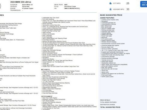 Used 2024 BMW 230i xDrive Coupe w/ Convenience Package image 55