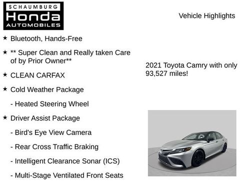 Used 2021 Toyota Camry XSE w/ TRD Appearance Package (TMS) FWD image 8