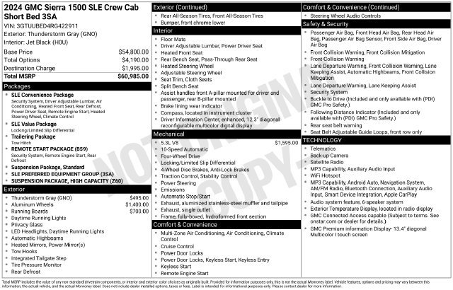 Used 2024 GMC Sierra 1500 SLE AWD/4WD image 21
