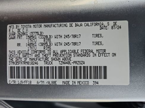 Certified 2024 Toyota Tacoma SR5 RWD image 24