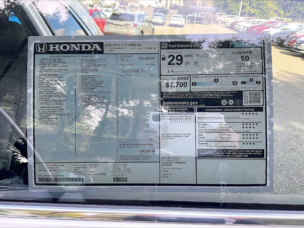 New 2026 Honda CR-V LX image 17