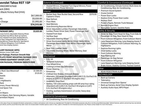 Certified 2024 Chevrolet Tahoe RST w/ Luxury Package image 32