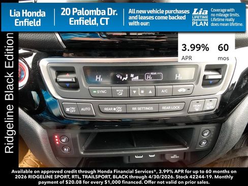 New 2026 Honda Ridgeline Black Edition image 22