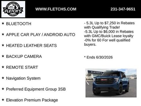 New 2026 GMC Sierra 1500 Elevation w/ Elevation Premium Package AWD/4WD image 2