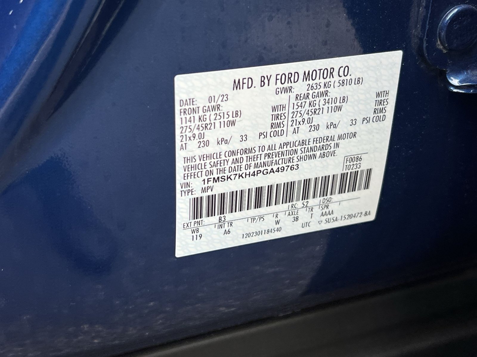 Used 2023 Ford Explorer ST-Line w/ Class IV Trailer Tow Package RWD image 45
