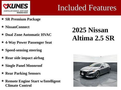 Used 2025 Nissan Altima 2.5 SR FWD image 3