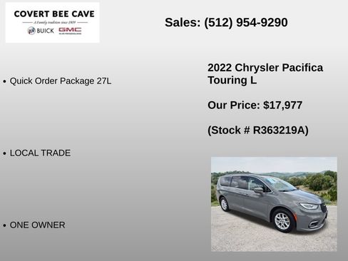 Used 2022 Chrysler Pacifica Touring-L FWD image 6