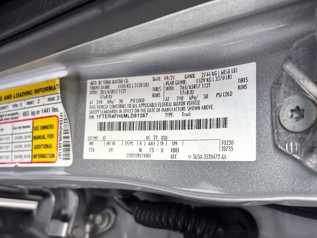 Used 2021 Ford Ranger XLT w/ Equipment Group 302A High AWD/4WD image 30