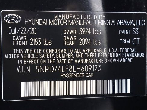 Used 2020 Hyundai Elantra SE w/ Cargo Package (C1) image 37