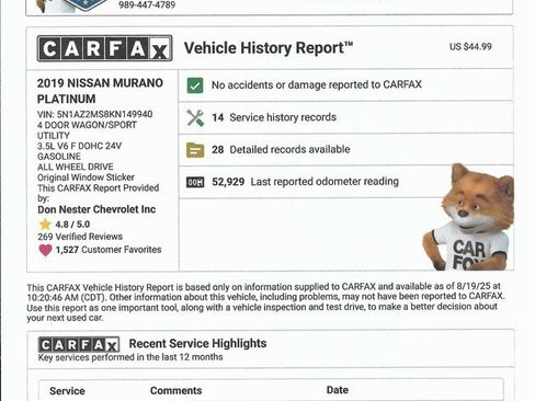 Used 2019 Nissan Murano Platinum image 5