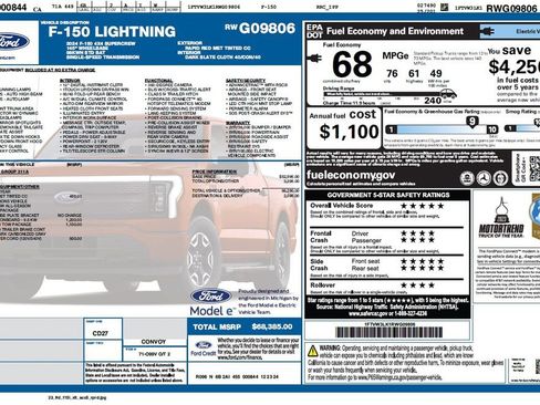Used 2024 Ford F150 Lightning XLT w/ Max Trailer Tow Package image 4
