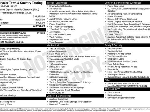 Used 2016 Chrysler Town & Country Touring w/ Driver Convenience Group FWD image 42