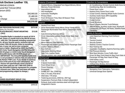 Used 2014 Buick Enclave Leather w/ Trailering Provision Package image 13