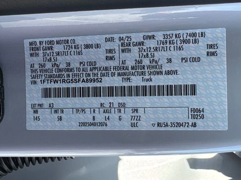 Used 2025 Ford F150 Raptor AWD/4WD image 31