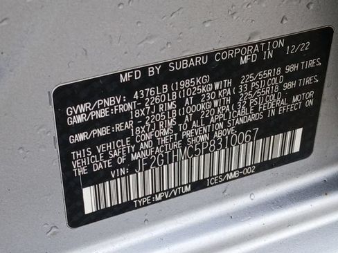 Certified 2023 Subaru Crosstrek 2.5i Limited AWD/4WD image 18