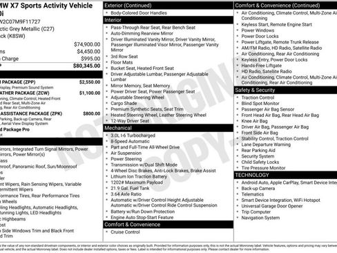 Used 2021 BMW X7 xDrive40i w/ Premium Package image 7