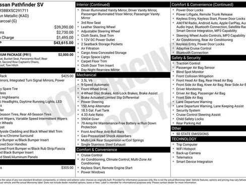 Used 2025 Nissan Pathfinder SV w/ SV Premium Package FWD image 14