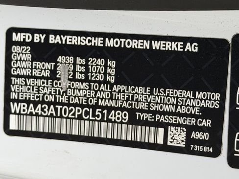 Used 2023 BMW 430i xDrive Convertible w/ M Sport Package image 59