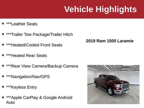 Used 2019 RAM 1500 Laramie AWD/4WD image 10