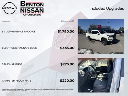 New 2026 Nissan Frontier SV w/ SV Convenience Package AWD/4WD image 7