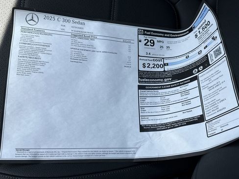 New 2025 Mercedes-Benz C 300 Sedan image 32
