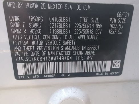 Used 2021 Honda HR-V Sport image 7