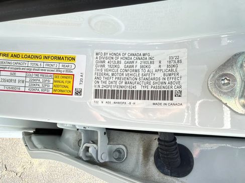 Used 2022 Honda Civic Touring image 35