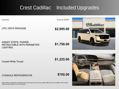 Certified 2024 Cadillac Escalade ESV Sport Platinum w/ LPO, ONYX Package image 6