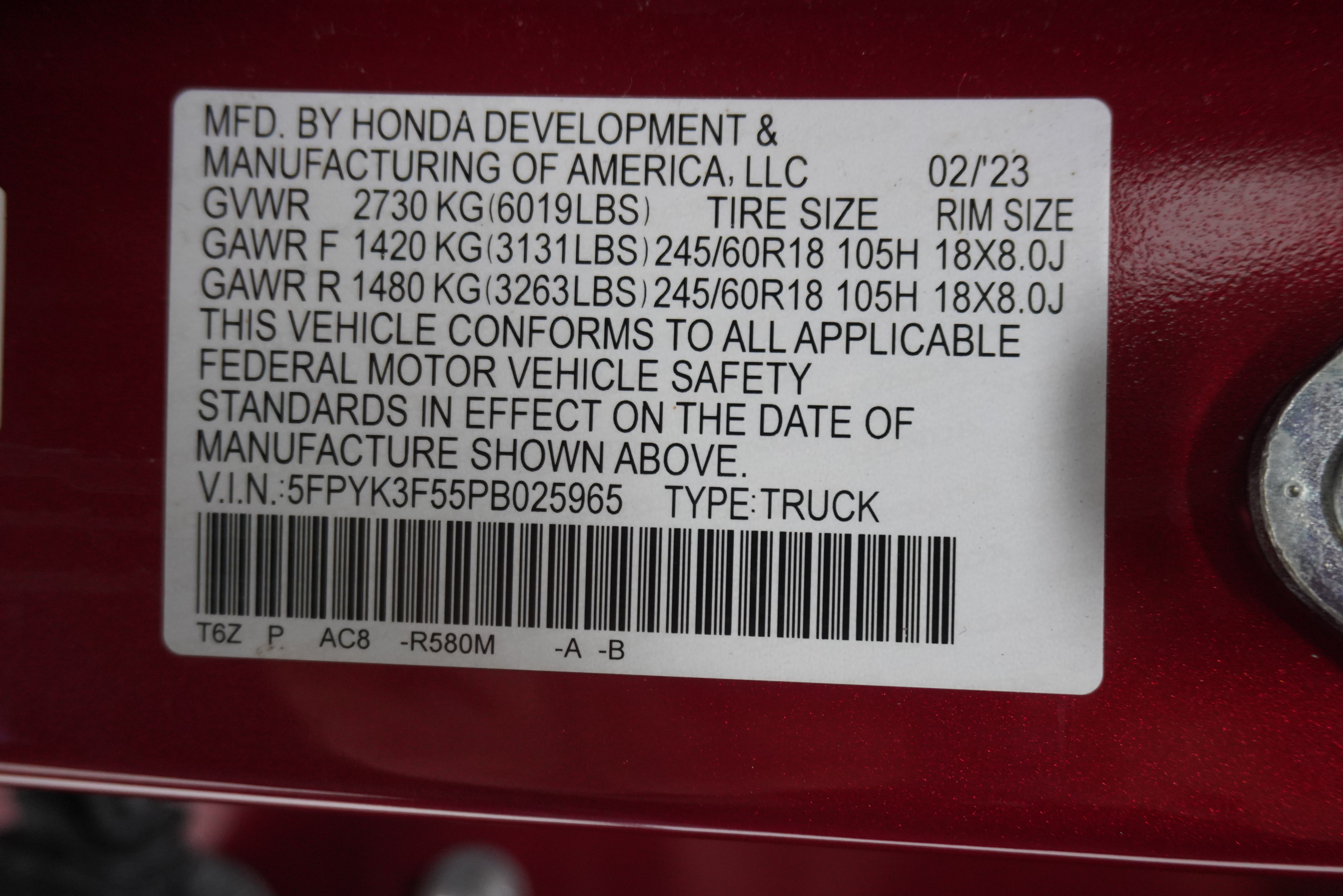 Used 2023 Honda Ridgeline RTL image 32