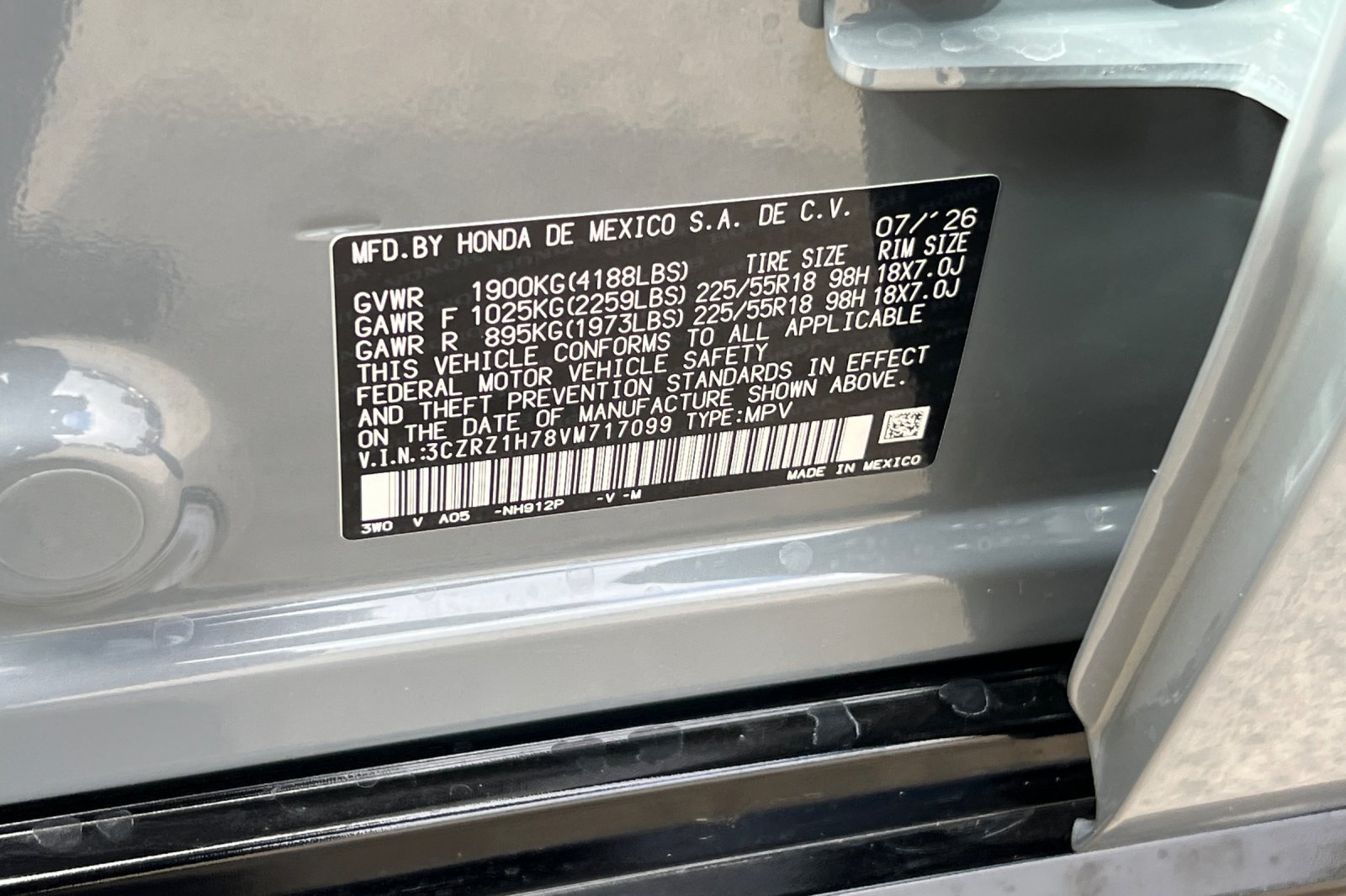 New 2027 Honda HR-V EX-L image 26