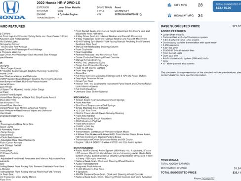 Used 2022 Honda HR-V LX image 4