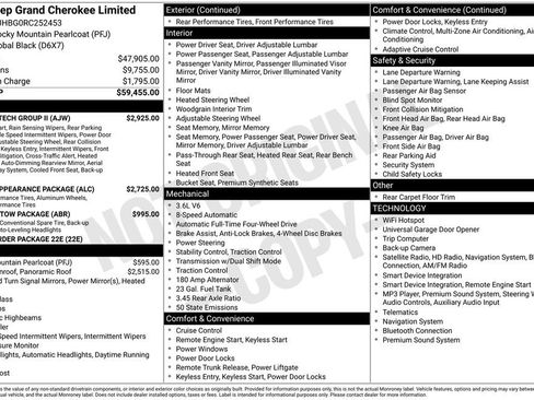 Certified 2024 Jeep Grand Cherokee Limited w/ Luxury Tech Group II AWD/4WD image 44