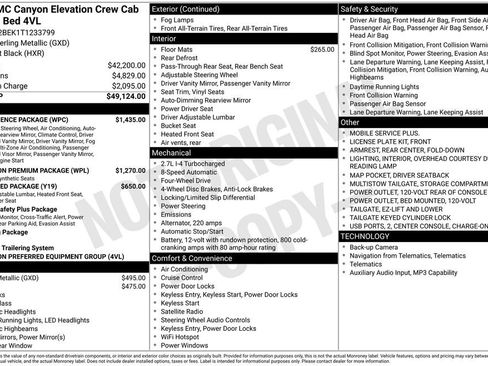 New 2026 GMC Canyon Elevation w/ Convenience Package AWD/4WD image 16