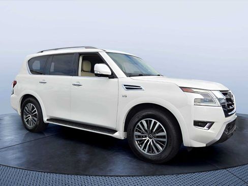 Used 2021 Nissan Armada SL w/ Captain's Chairs Package RWD image 1