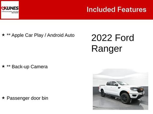 Used 2022 Ford Ranger Lariat w/ Equipment Group 501A High AWD/4WD image 3