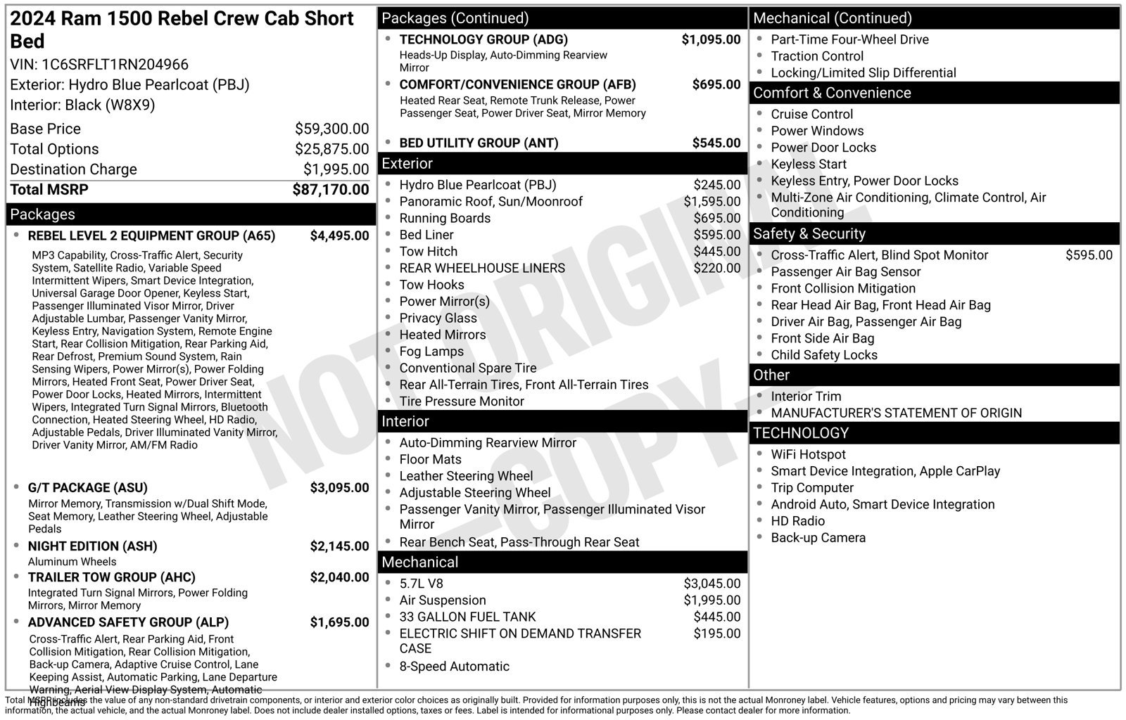 Used 2024 RAM 1500 Rebel w/ Rebel Level 2 Equipment Group AWD/4WD image 3