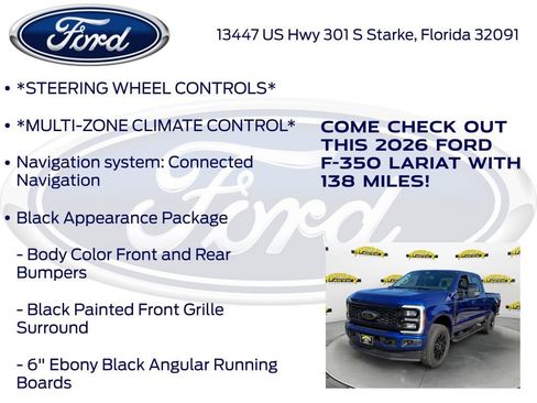 New 2026 Ford F350 Lariat w/ Black Appearance Package AWD/4WD image 15