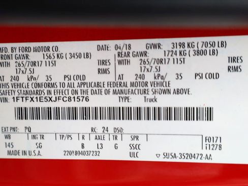 Used 2018 Ford F150 XL w/ Equipment Group 101A Mid AWD/4WD image 18